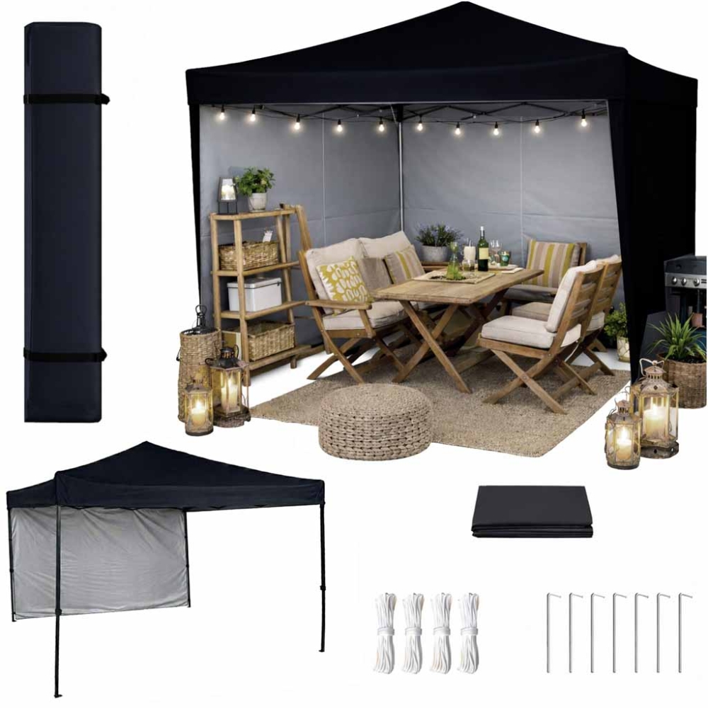 Sodo paviljono / renginių palapinė LUARO, 3x3 m, 3 pusių