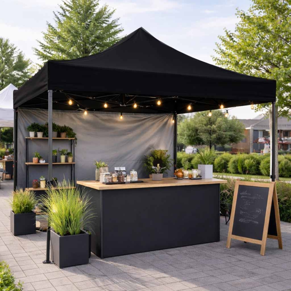 Sodo paviljono / renginių palapinė LUARO, 3x3 m, 3 pusių