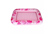Pripučiamas plaukimo čiužinys su pagalve, rožinis-Žaislai, Lauko žaislai, Pripučiami ratai, žaislai, čiužiniai-e-vaikas