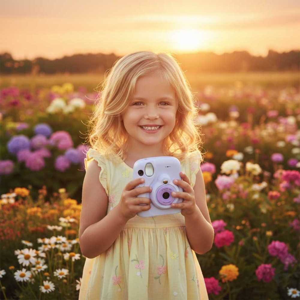 Skaitmeninis momentinis fotoaparatas 16x 128GB kasetės, violetinis-Žaislai, Profesijos, buities žaislai, Profesiniai žaislai-e-v