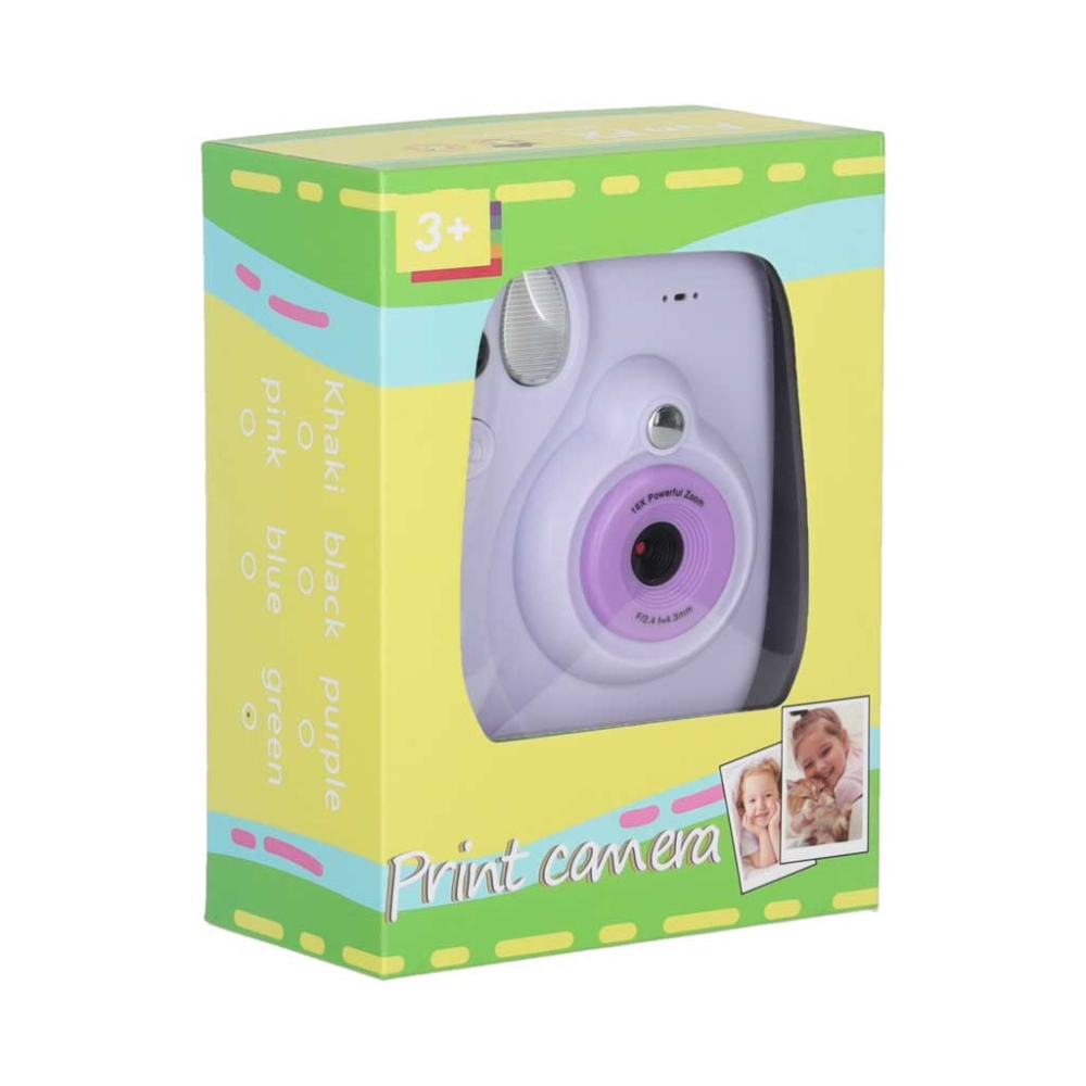 Skaitmeninis momentinis fotoaparatas 16x 128GB kasetės, violetinis-Žaislai, Profesijos, buities žaislai, Profesiniai žaislai-e-v