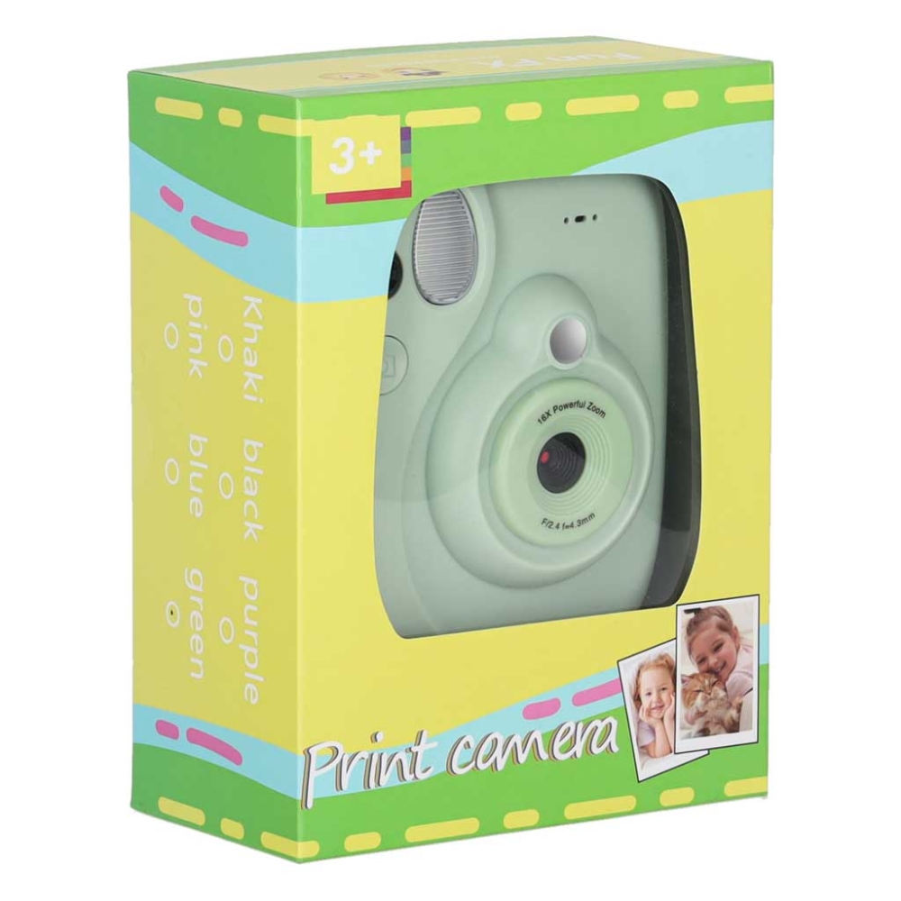 Skaitmeninis momentinis fotoaparatas 16x 128GB kasetės, žalias-Žaislai, Profesijos, buities žaislai, Profesiniai žaislai-e-vaika