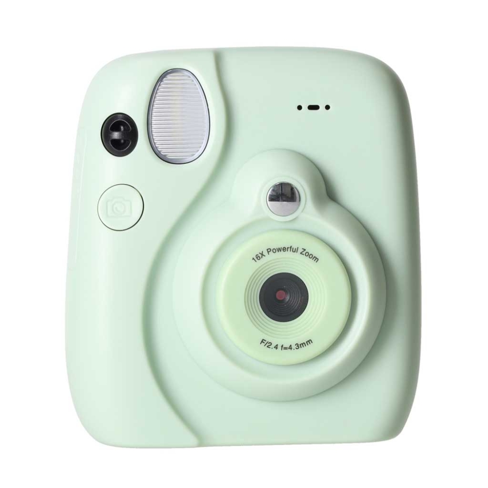 Skaitmeninis momentinis fotoaparatas 16x 128GB kasetės, žalias-Žaislai, Profesijos, buities žaislai, Profesiniai žaislai-e-vaika