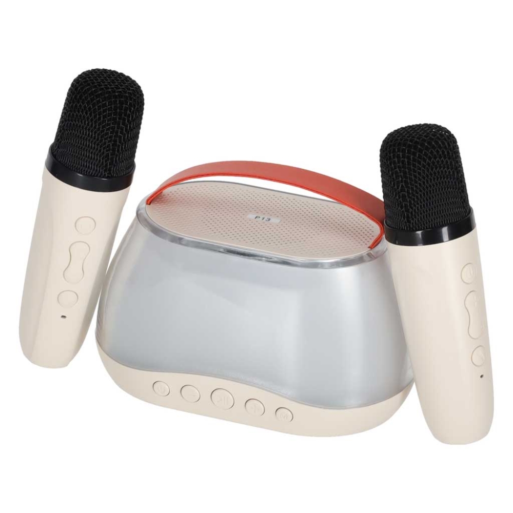 Garsiakalbis Bluetooth RGB karaoke rinkinys su 2 USB mikrofonais-Žaislai, Muzikiniai-e-vaikas