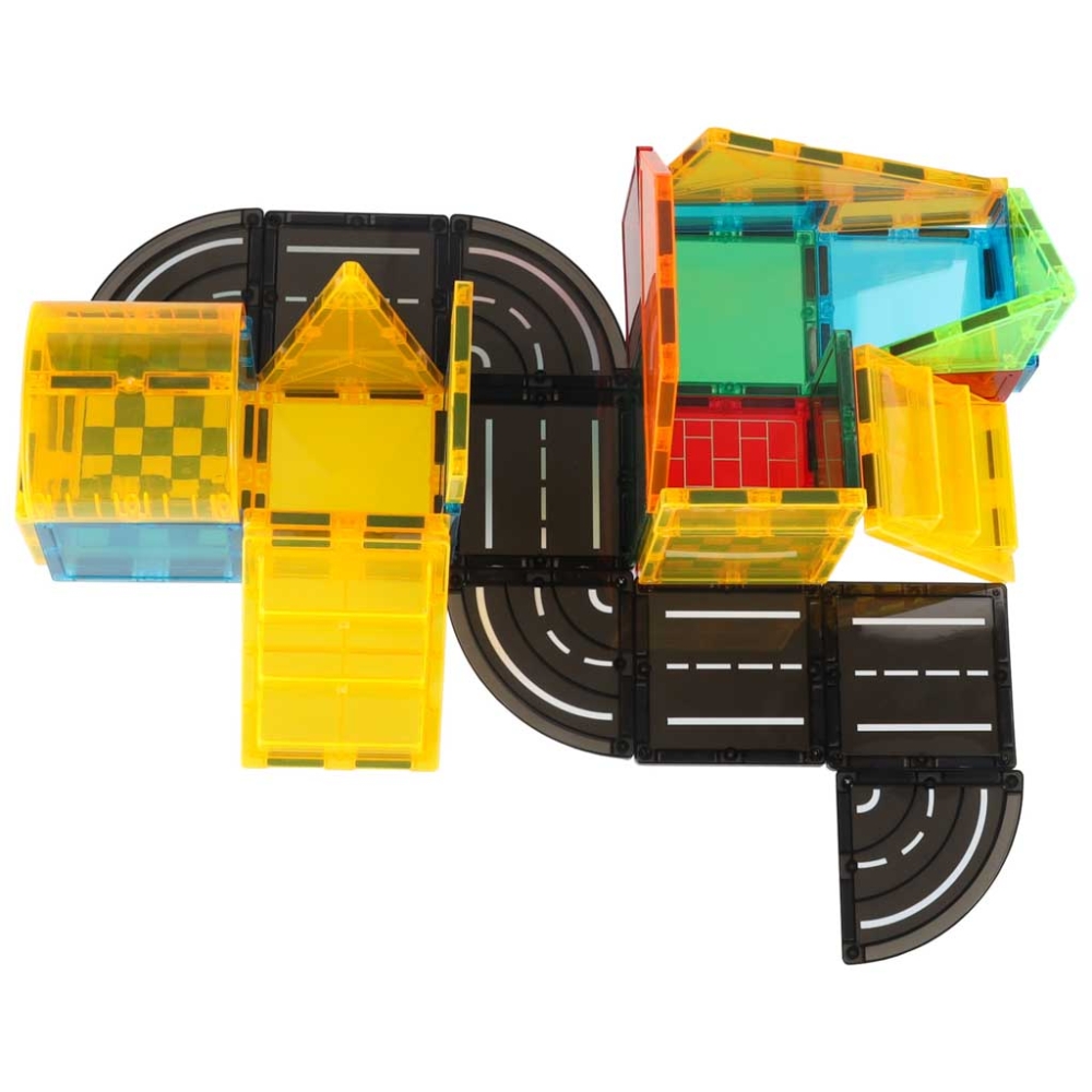 Magnetinis 3D konstruktorius, statybinės transporto priemonės, 50 el.