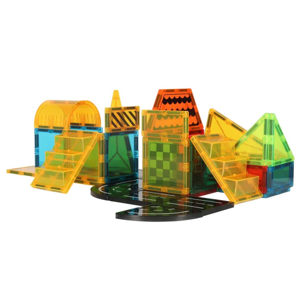 Magnetinis 3D konstruktorius, statybinės transporto priemonės, 50 el.