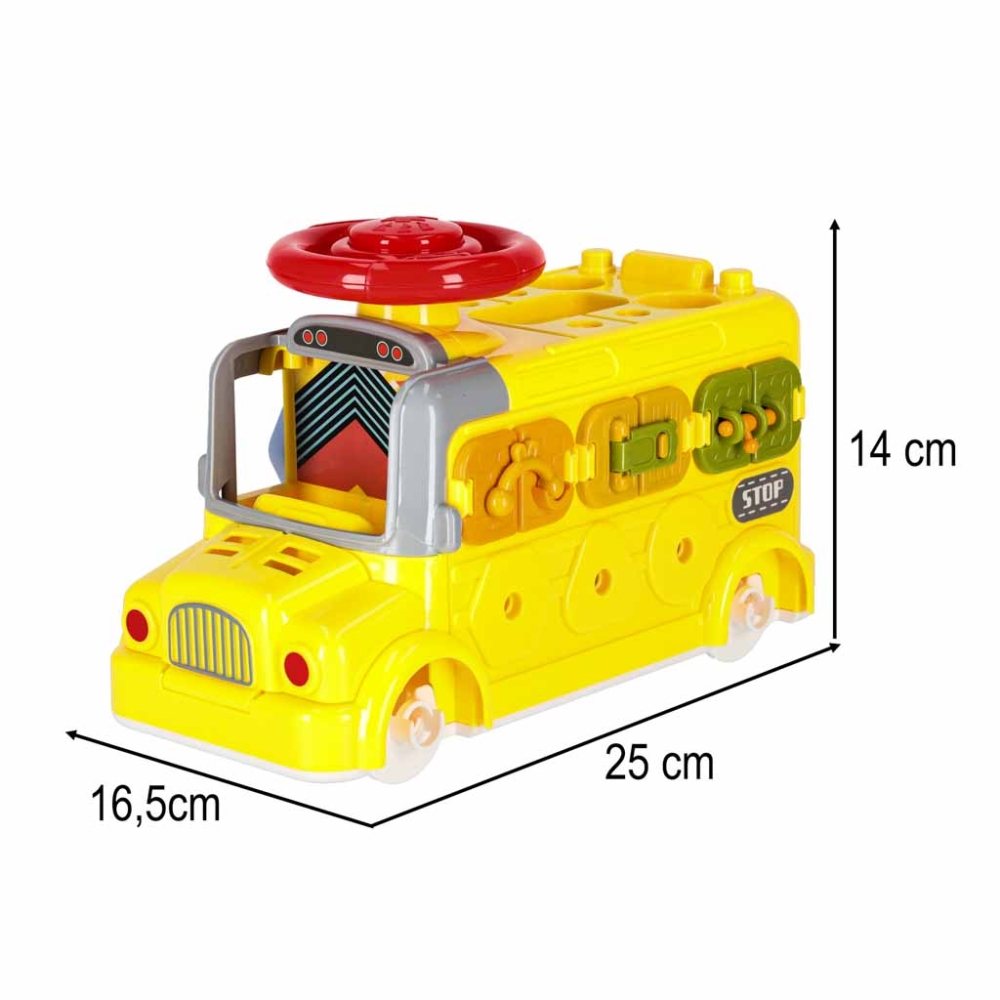Edukacinis autobusas - mokomasis „pasidaryk pats“ rinkinys 55 dalys