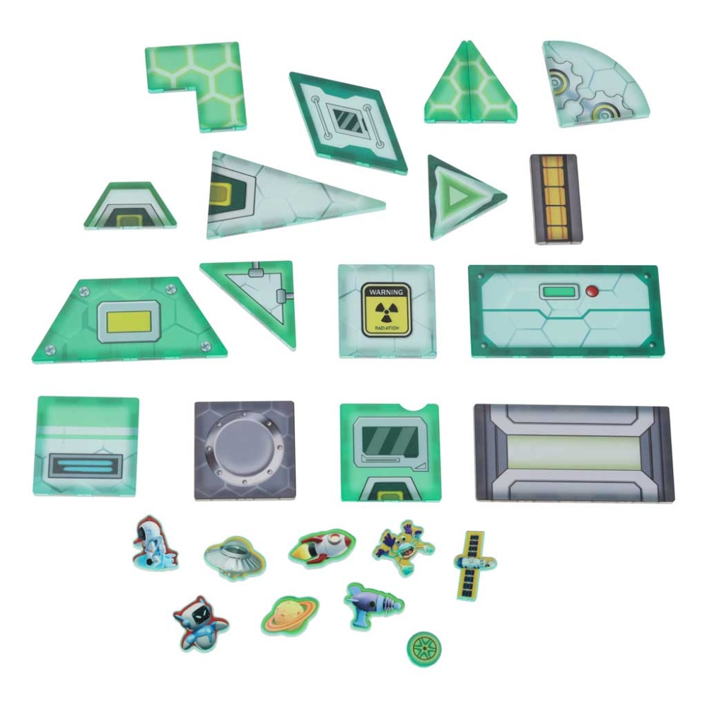 Magnetinis konstruktorius Kosminė stotis 108 el.-Žaislai, Konstruktoriai, Magnetiniai konstruktoriai-e-vaikas