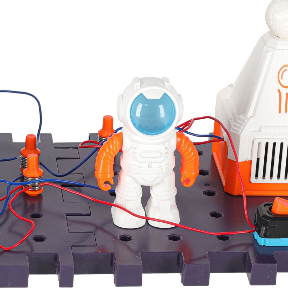 Mažas elektronikos elektrikas mokomasis rinkinys kosmoso stotis