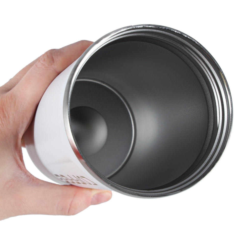 Išmanusis kelioninis termo puodelis su LED ekranu 500 ml, baltas-Maitinimui, Indai, įrankiai, gertuvės, Termo indai-e-vaikas