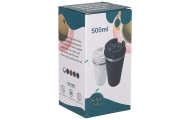 Išmanusis kelioninis termo puodelis su LED ekranu 500 ml, baltas