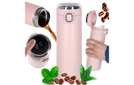 LED termo gertuvė su kandikliu 350 ml rožinės sp.-Maitinimui, Indai, įrankiai, gertuvės, Puodeliai, gertuvės-e-vaikas