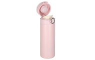 LED termo gertuvė su kandikliu 350 ml rožinės sp.-Maitinimui, Indai, įrankiai, gertuvės, Puodeliai, gertuvės-e-vaikas