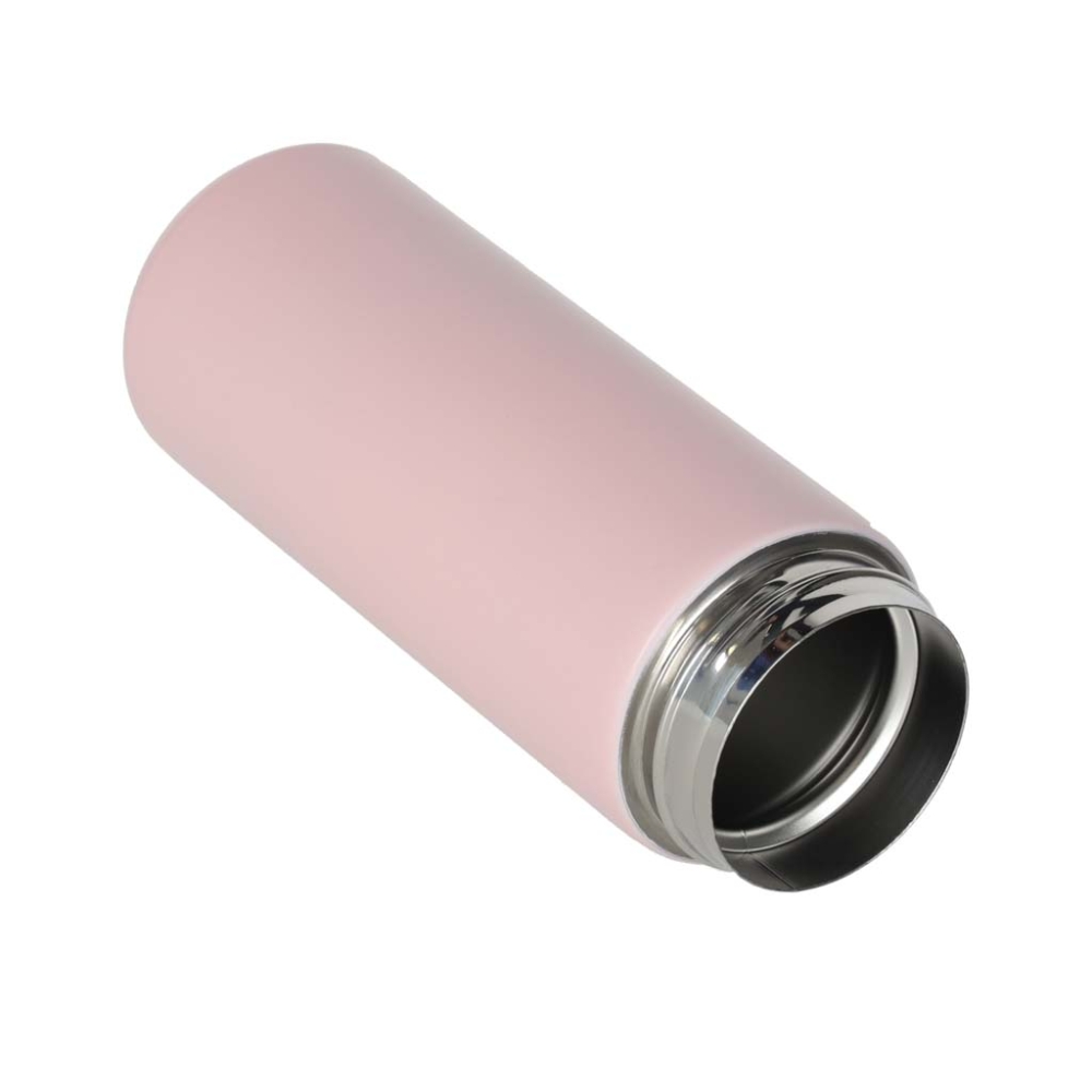 LED termo gertuvė su kandikliu 350 ml rožinės sp.-Maitinimui, Indai, įrankiai, gertuvės, Puodeliai, gertuvės-e-vaikas