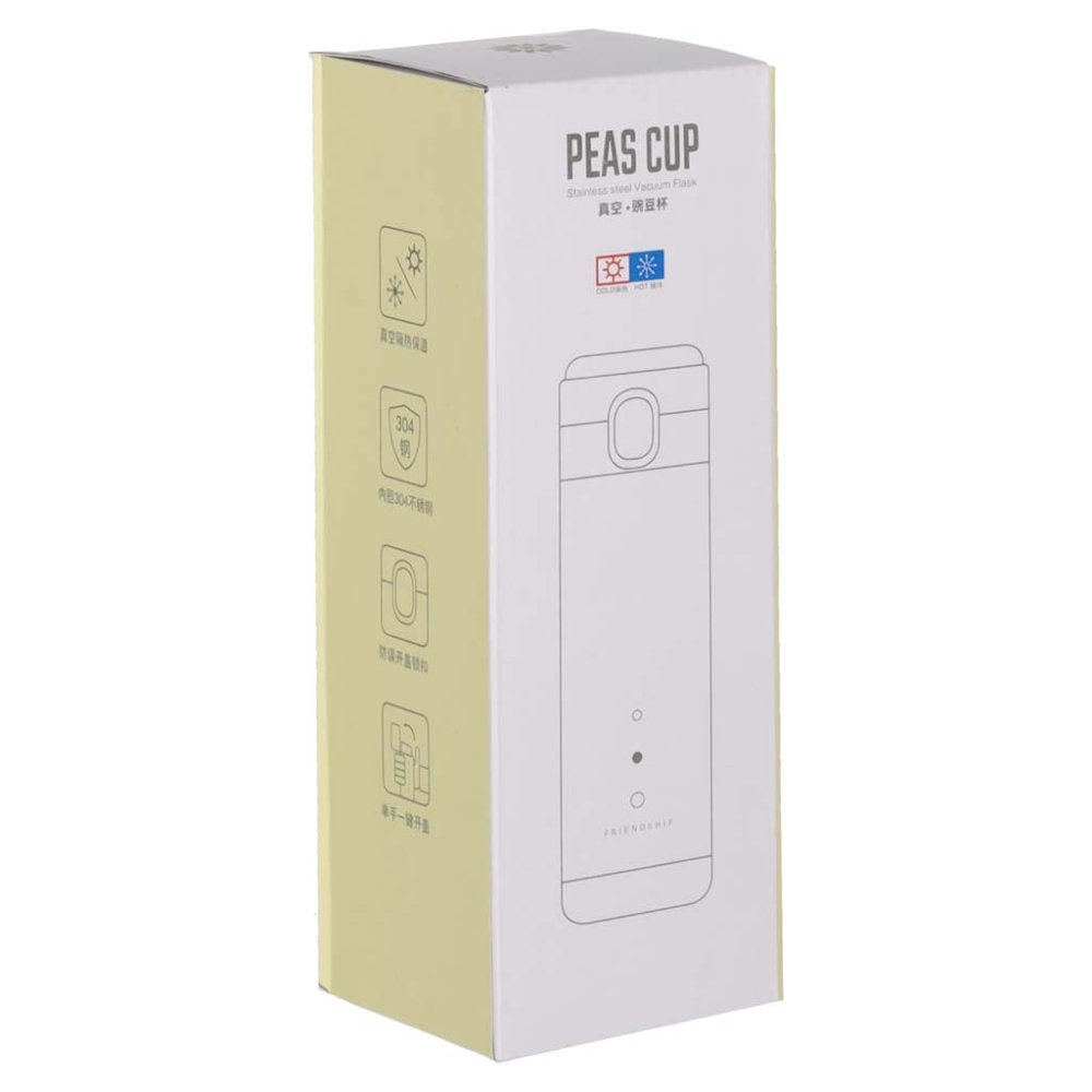 LED termoso puodelis su kandikliu 350 ml rožinės spalvos