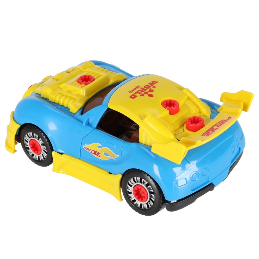 Konstruktorius sportinis automobilis, šviesos, garsai-Žaislai, Konstruktoriai, Įvairūs konstruktoriai-e-vaikas