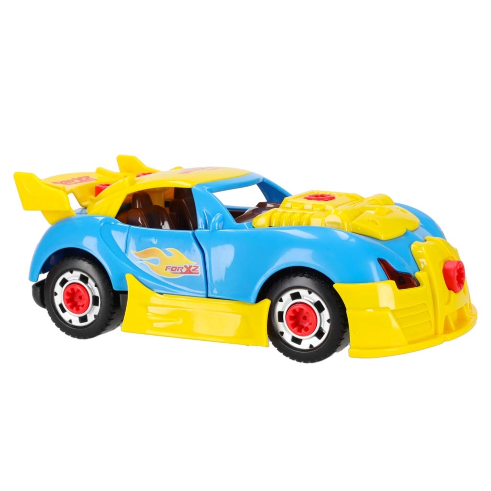 Konstruktorius sportinis automobilis, šviesos, garsai-Žaislai, Konstruktoriai, Įvairūs konstruktoriai-e-vaikas