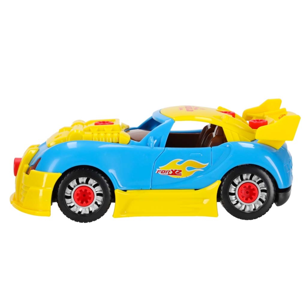 Konstruktorius sportinis automobilis, šviesos, garsai-Žaislai, Konstruktoriai, Įvairūs konstruktoriai-e-vaikas