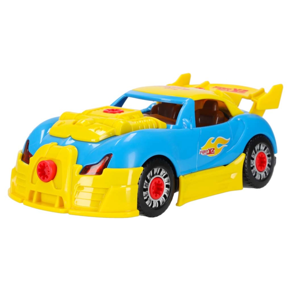 Konstruktorius sportinis automobilis, šviesos, garsai-Žaislai, Konstruktoriai, Įvairūs konstruktoriai-e-vaikas
