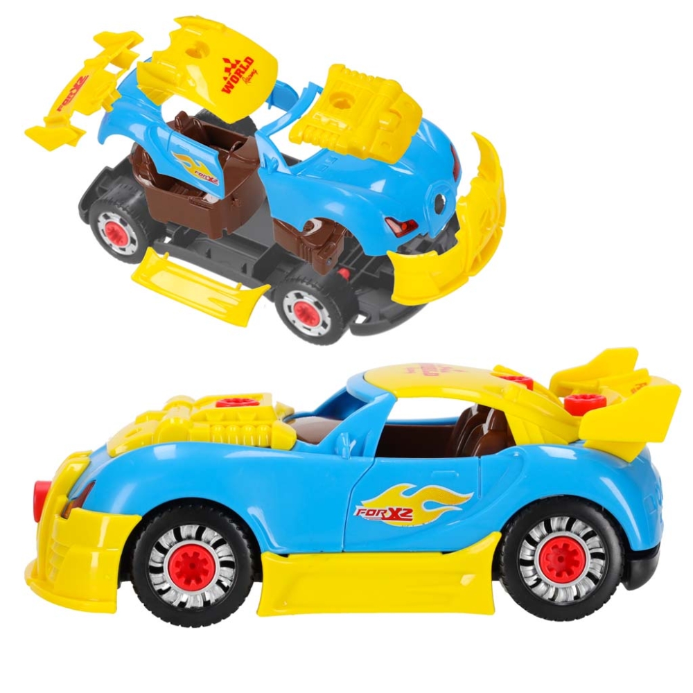 Konstruktorius sportinis automobilis, šviesos, garsai-Žaislai, Konstruktoriai, Įvairūs konstruktoriai-e-vaikas