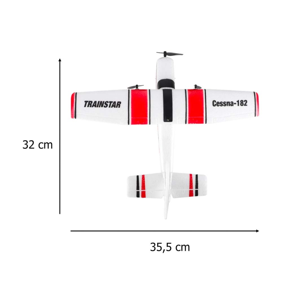 Nuotoliniu būdu valdomas "Cessna 182" sklandytuvas aerobatas 2,4 GHz orlaivis