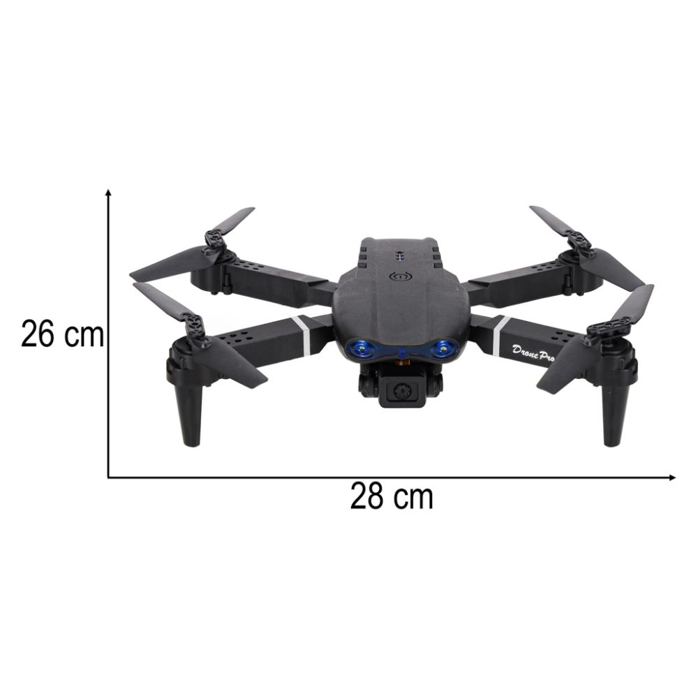 RC dronas E99 Pro dviguba kamera 720P be galvos