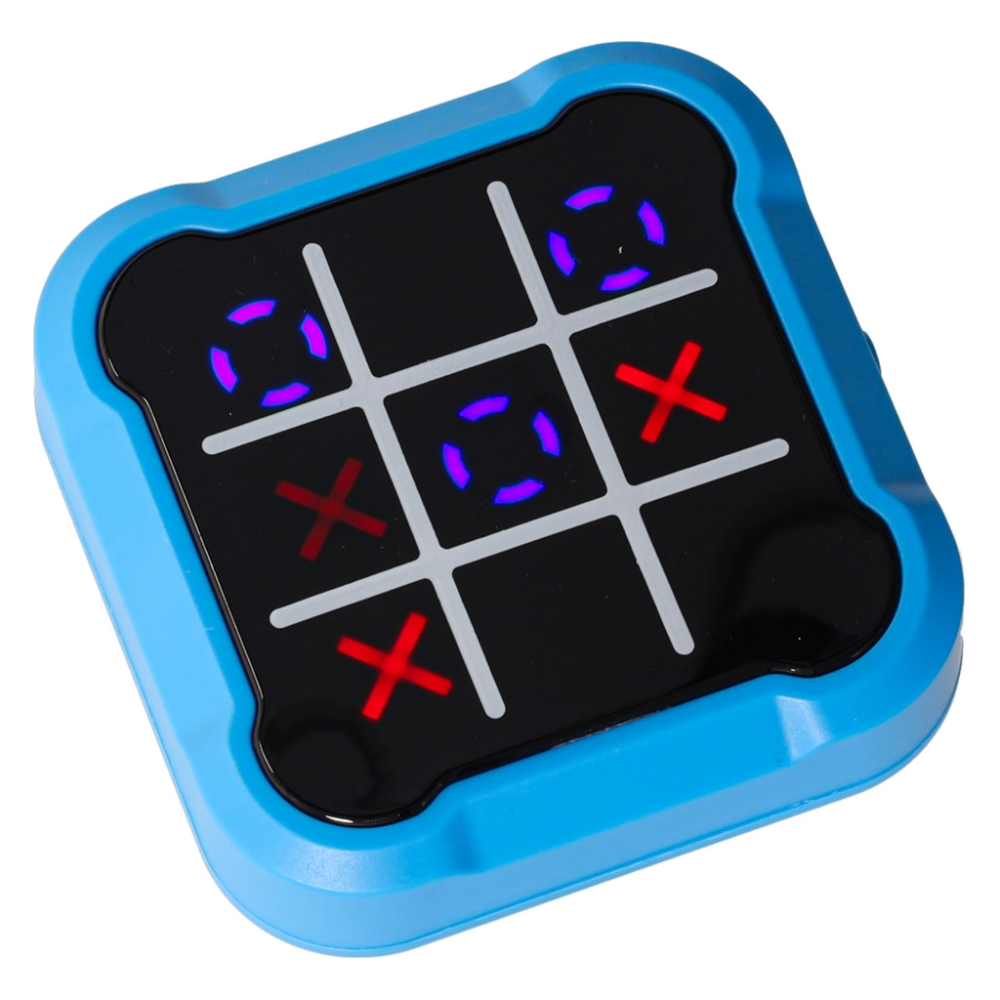 Elektroninis galvosūkių žaidimas Tic Tac toe konsolė Kryžiukai rutuliukai, mėlynas-Žaislai, Stalo žaidimai, Žaidimų konsolės-e-v