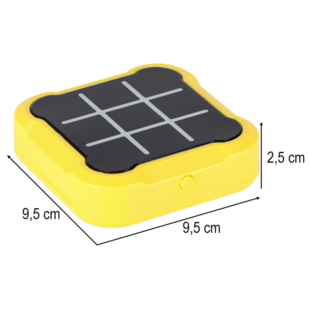Elektroninis galvosūkių žaidimas Tic Tac toe konsolė Kryžiukai rutuliukai, geltona-Žaislai, Stalo žaidimai, Žaidimų konsolės-e-v