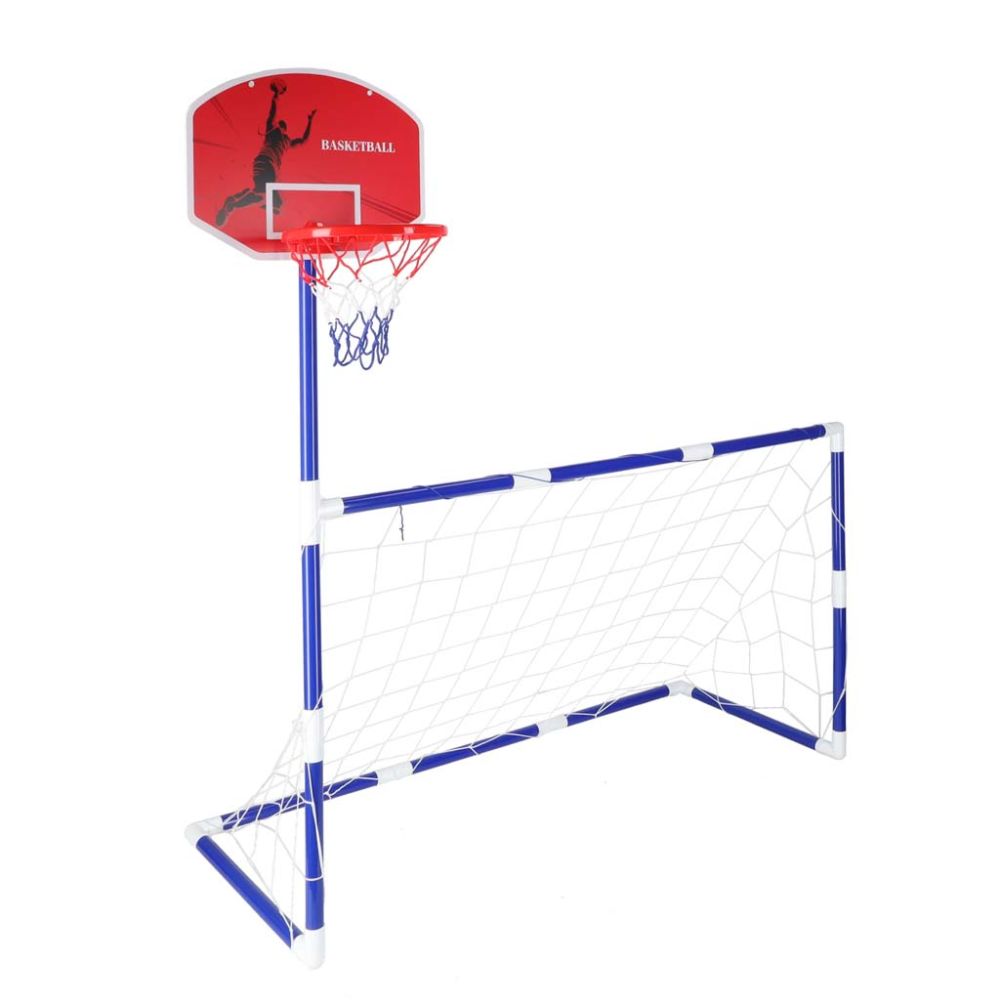 Futbolo vartai / krepšinio lenta 2in1 žaidimas 2 kamuoliai-Žaislai, Lauko žaislai, Lauko žaidimai ir sporto prekės, Krepšinis, f