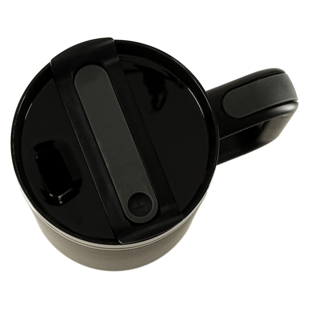 Termo puodelis su šiaudeliu ir rankenėle termosas 1200ml juodas