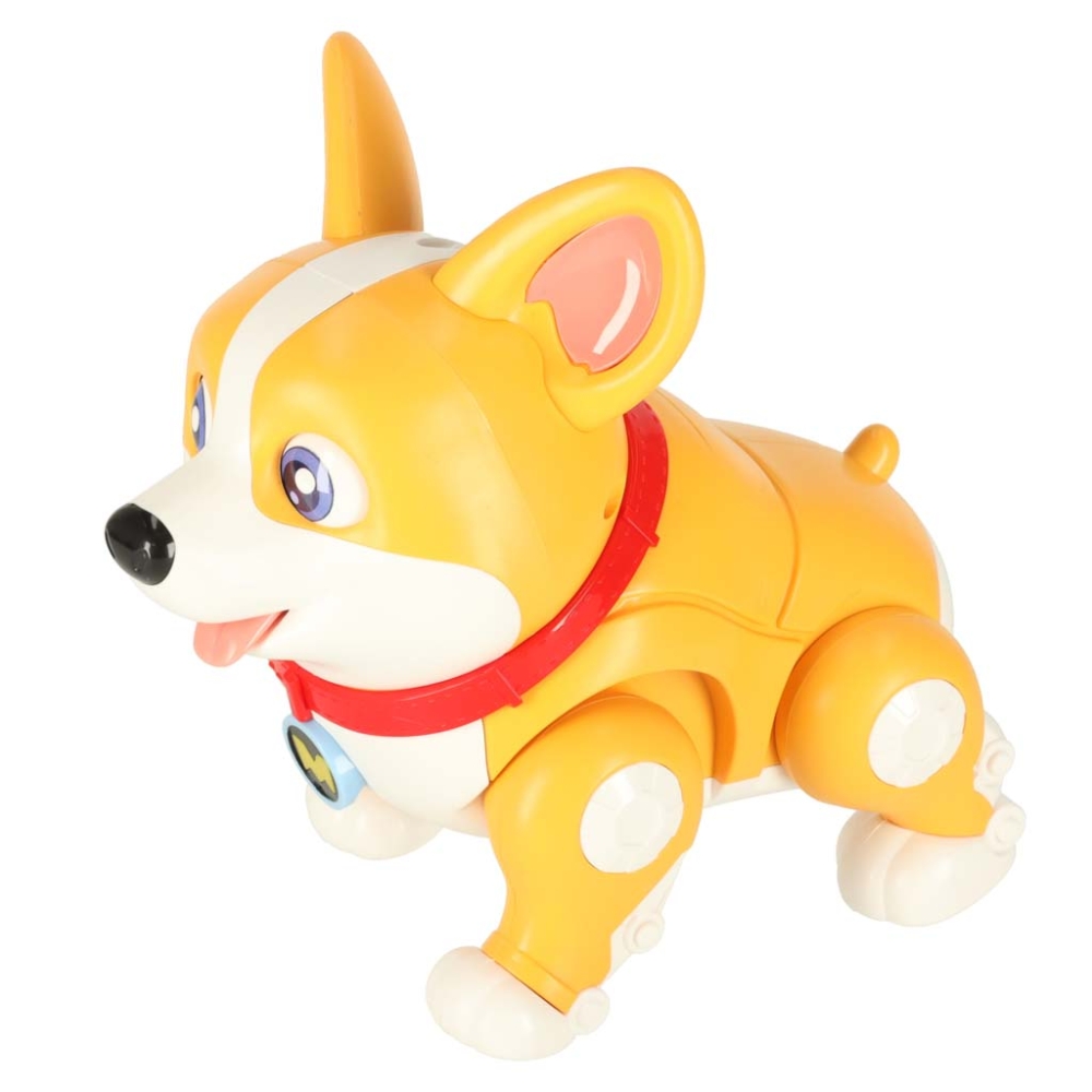 Šuo šuo interaktyvus robotas Corgi šviečiančios ausys muzika