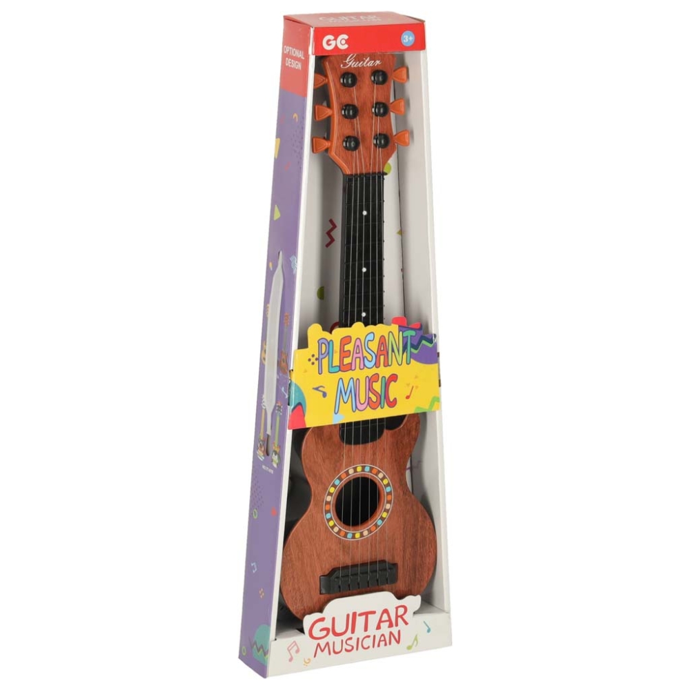 Klasikinė gitara vaikams medinė 6 stygų 18 colių 46,5 cm-Žaislai, Muzikiniai-e-vaikas