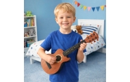 Klasikinė gitara vaikams medinė 6 stygų 18 colių 46,5 cm-Žaislai, Muzikiniai-e-vaikas
