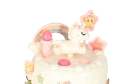 Interaktyvus gimtadienio tortas Velcro 16 el. rožinis-Žaislai, Profesijos, buities žaislai, Mažiesiems kulinarams-e-vaikas