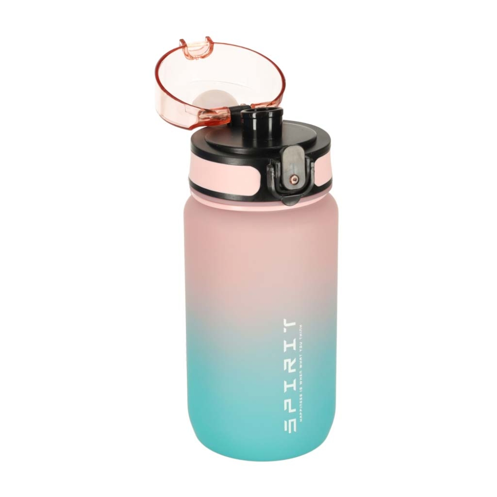 Vandens sportinė gertuvė su kandikliu BPA FREE 600ml rožinės-mėlynos spalvos-Maitinimui, Indai, įrankiai, gertuvės, Puodeliai, g
