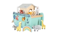 Medinis rūšiuoklis Lulilo Nojaus arkos laivas su gyvūnais 9 elementai-Žaislai, Kūdikiams, Žaislai mažyliams (iki 4 m.
