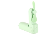 Stalinis ventiliatorius mini rankinis sulankstomas ventiliatorius nešiojamas USB žalias