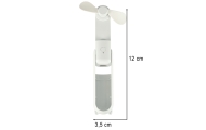 Mini stalinis ventiliatorius USB baltas