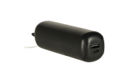 Mini stalinis ventiliatorius USB juodas