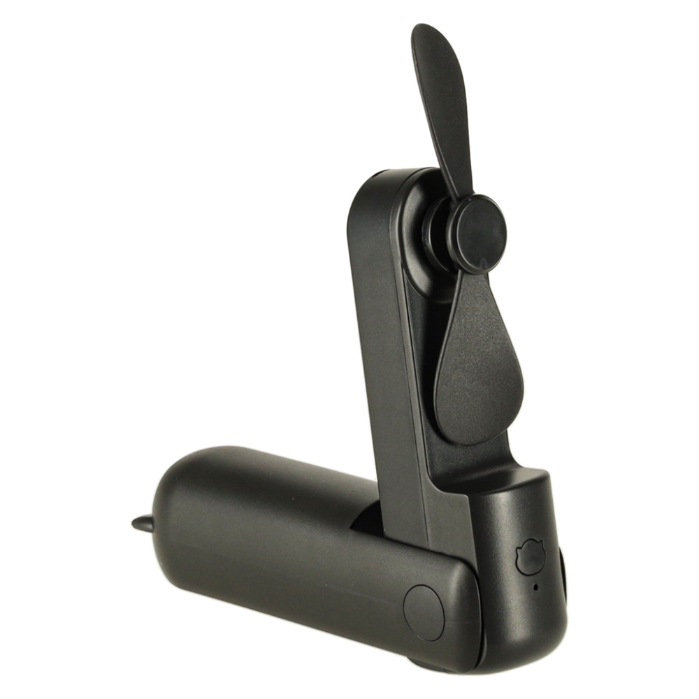 Mini stalinis ventiliatorius USB juodas