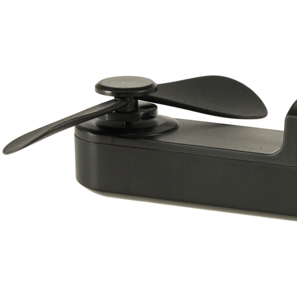 Mini stalinis ventiliatorius USB juodas