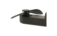 Mini stalinis ventiliatorius USB juodas