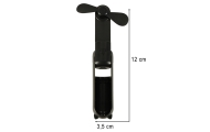 Stalinis ventiliatorius mini rankinis sulankstomas ventiliatorius nešiojamas USB juodas