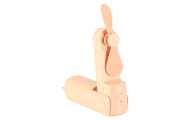 Stalinis ventiliatorius mini rankinis sulankstomas ventiliatorius nešiojamas USB rožinės spalvos