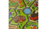 Magnetinis medinės lentos labirinto žaidimas kelionėms dideliame mieste 2 žaidėjams