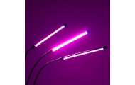 LED augalų augimo lempos skydelis su 3 lemputėmis