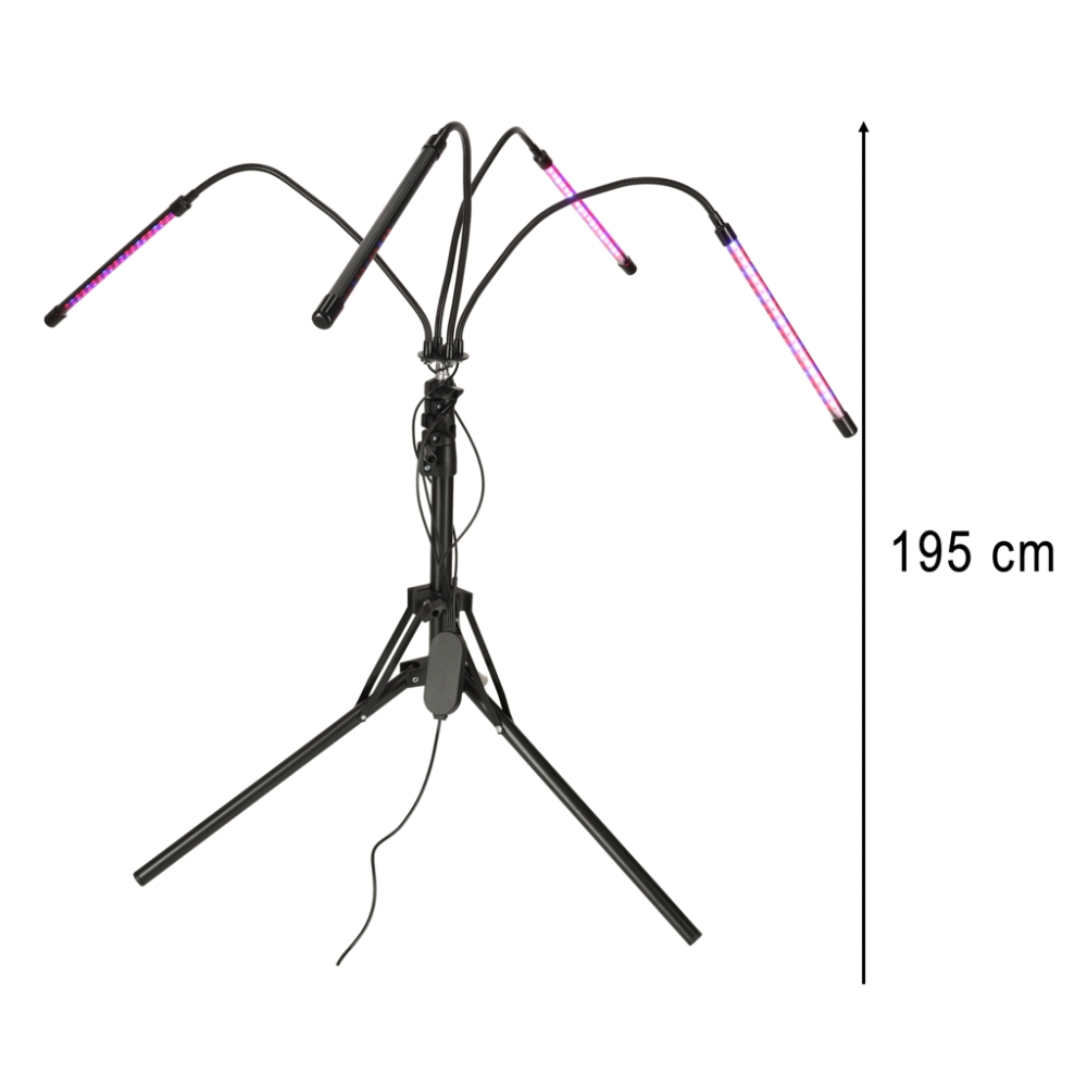 Augalų auginimo lempa ant stovo 4x80 LED-Namai, laisvalaikis, turizmas, Sodas - daržas-e-vaikas