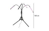 LED augalų augimo lempa ant stovo 4x80LED