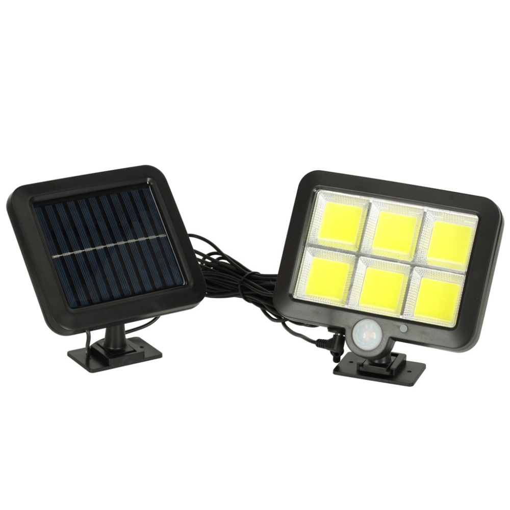 Saulės judesio ir sutemų jutiklio lempa 120 LED