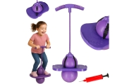 Vaikų pogo balansinis megztinis violetinės spalvos